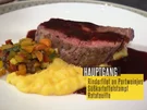 Rinderfilet an Portweinjus, Süßkartoffelstampf und Ratatouille - Rezept - Bild Nr. 2
