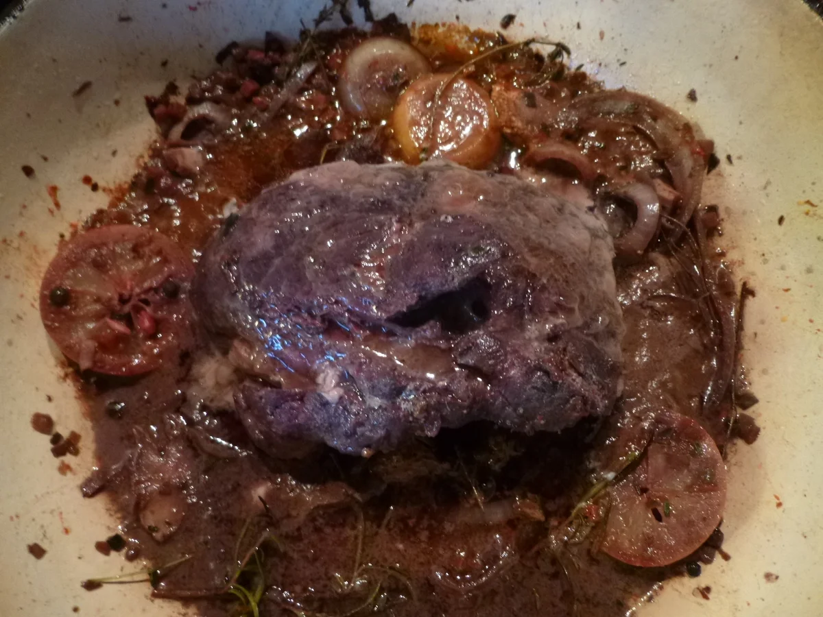 Wildschweinbraten mit Preiselbeersoße - Rezept - Bild Nr. 7620