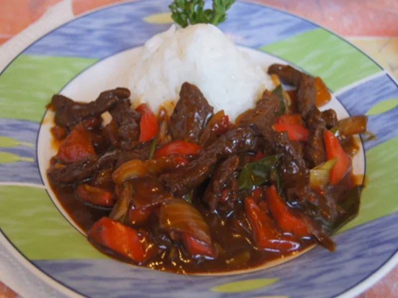 Rezept: Rindfleisch mit Austernsauce und Jasmin Reis Bild Nr. 2 Rindfleisch mit Austernsauce und Jasmin Reis - Rezept - Bild Nr. 2