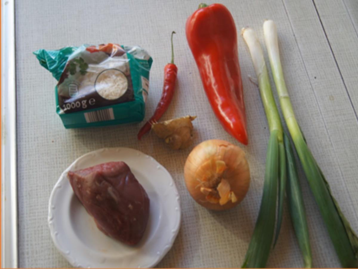 Rindfleisch mit Austernsauce und Jasmin Reis - Rezept - Bild Nr. 3