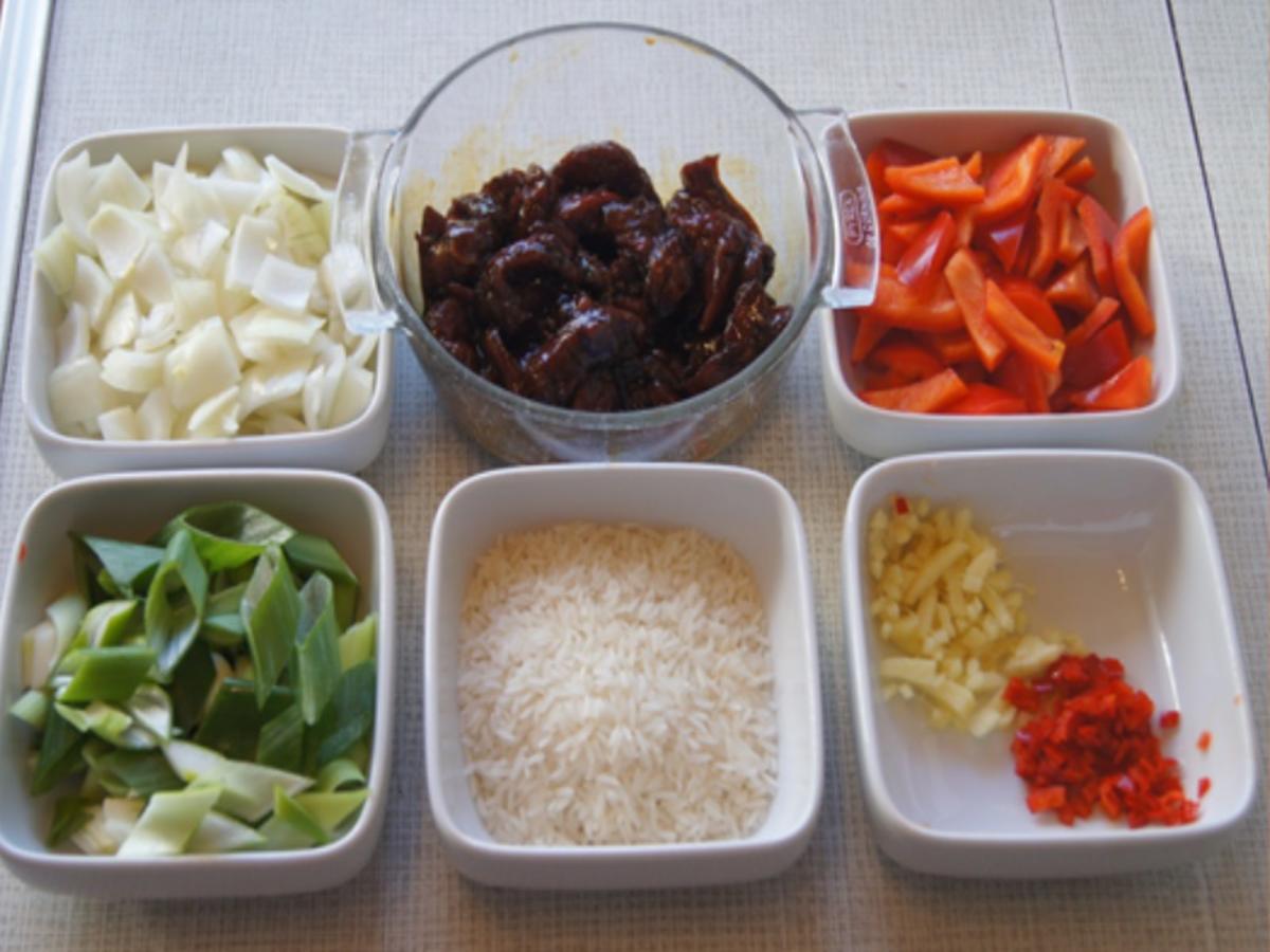Rindfleisch mit Austernsauce und Jasmin Reis - einfach - von MausVoh
