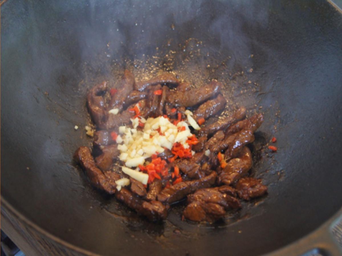 Rindfleisch mit Austernsauce und Jasmin Reis - einfach - von MausVoh
