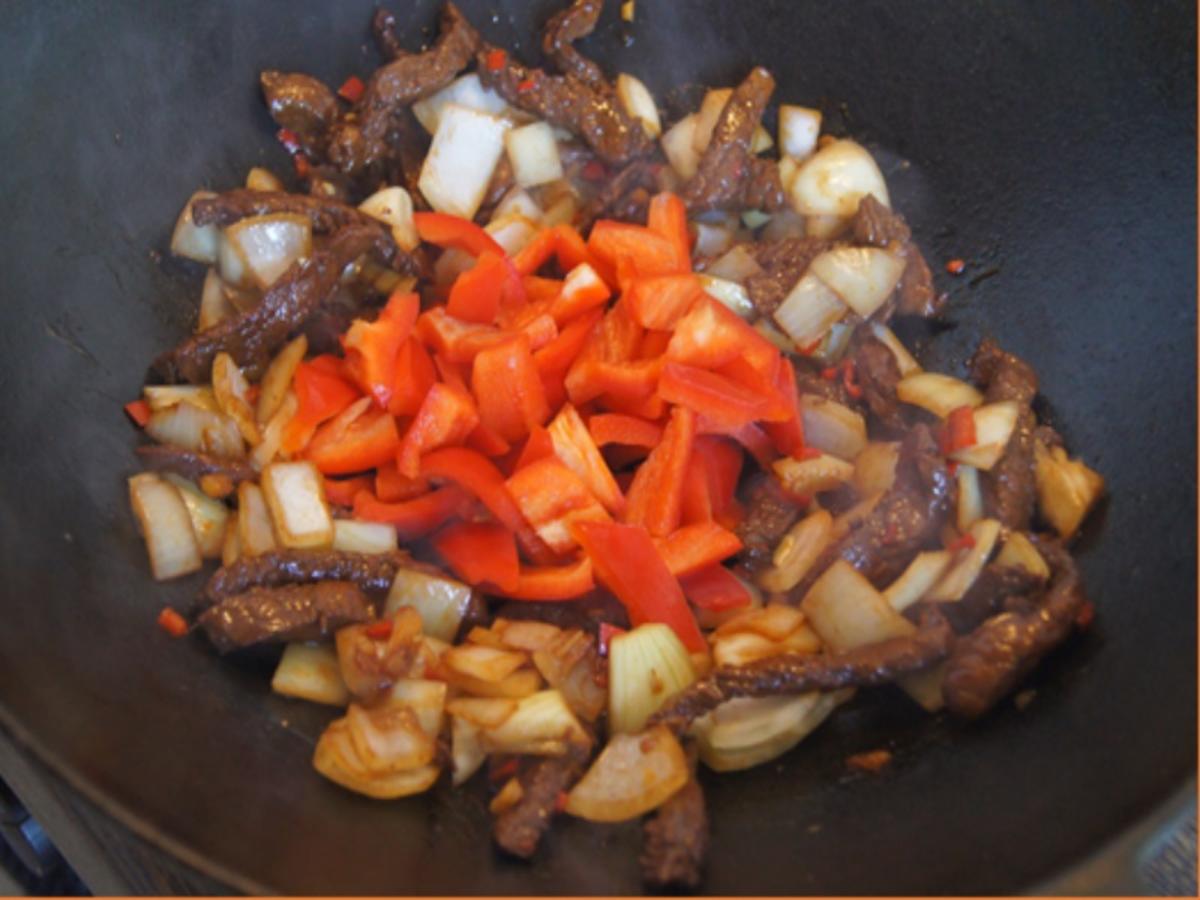Rindfleisch mit Austernsauce und Jasmin Reis - einfach - von MausVoh