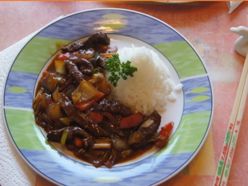 Rezept: Rindfleisch mit Austernsauce und Jasmin Reis Bild Nr. 18 Rindfleisch mit Austernsauce und Jasmin Reis - Rezept - Bild Nr. 18