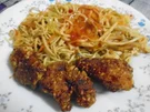 Chinesische Bratnudeln mit Knusper-Schnitzelchen und Chinakohl Salat - Rezept - Bild Nr. 2