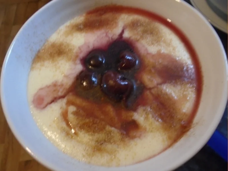 Grießbrei mit heißen Kirschen und Zimt-Zucker - Rezept - Bild Nr. 6