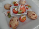 Mandel-Erdbeer-Madeleines mit Obstsalat - Rezept - Bild Nr. 7617