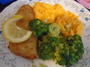 Backfisch mit Brokkoli und Süßkartoffelstampf - Rezept - Bild Nr. 2
