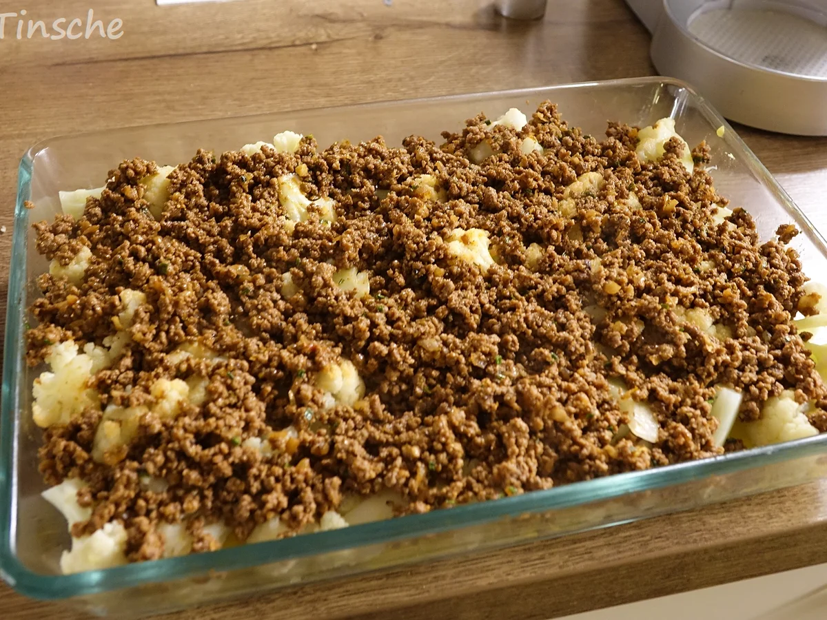 Blumenkohl-Kartoffel-Hack-Auflauf - Rezept - Bild Nr. 7619