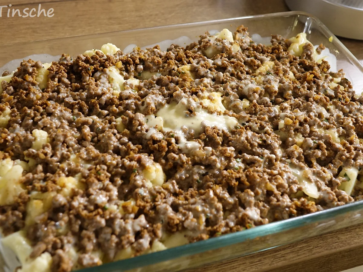Blumenkohl-Kartoffel-Hack-Auflauf - Rezept - Bild Nr. 7620