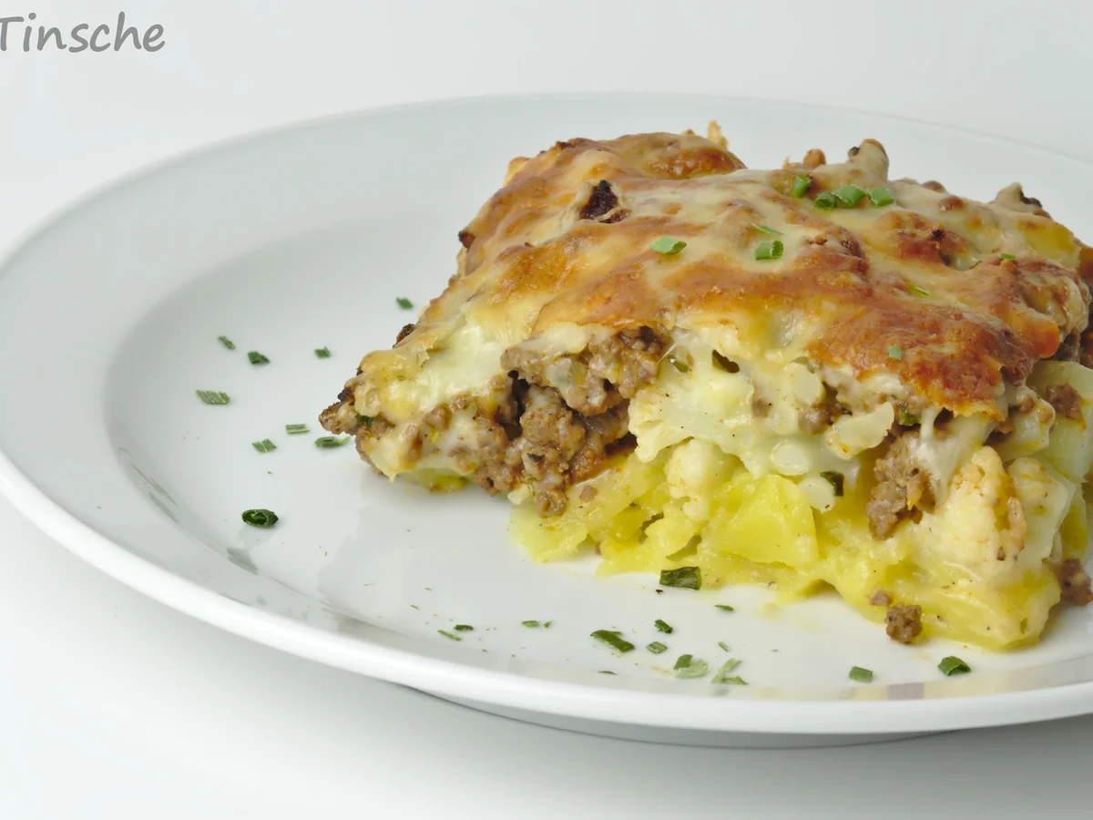 Blumenkohl-Kartoffel-Hack-Auflauf - Rezept - Bild Nr. 7627