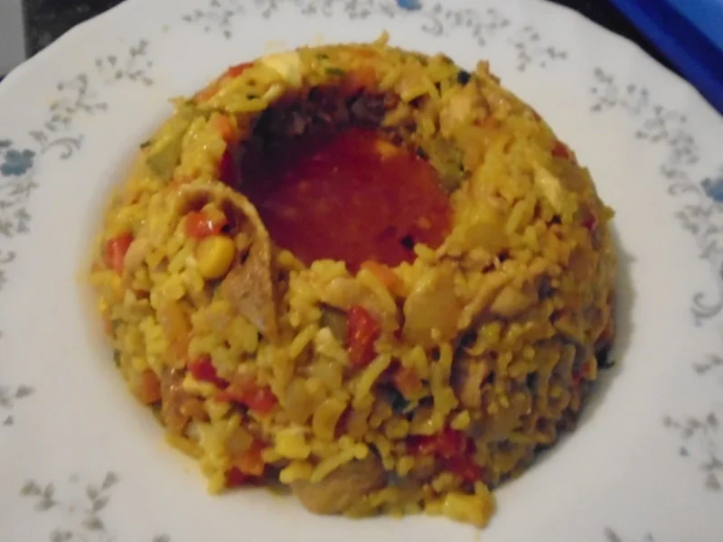 Nasi Goreng mit Hähnchenbrustfilet und Basmatireis - Rezept - Bild Nr. 7617