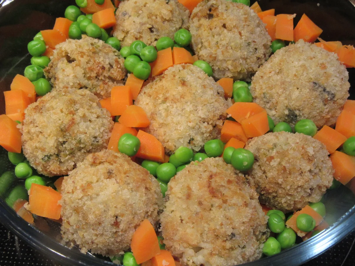 Reis: Reisbällchen mit Gemüse - überbacken - Rezept - Bild Nr. 7619