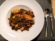 Selbstgemachte Sepianudeln mit Meeresfrüchten - Rezept - Bild Nr. 7636