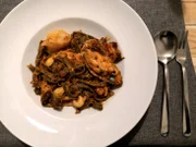 Selbstgemachte Sepianudeln mit Meeresfrüchten - Rezept - Bild Nr. 7636