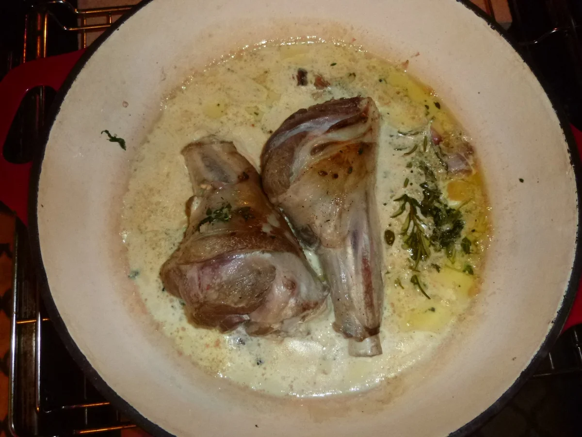 Lammhaxen in Milch - Rezept - Bild Nr. 2