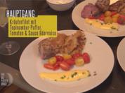 Kräuterfilet, Topinamburpuffer, Balsamico Tomaten und Sauce Bernaise - Rezept - Bild Nr. 7648