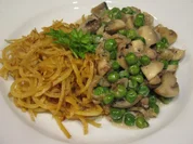 Gemüse: Steckrübenstroh mit Champignongemüse - Rezept - Bild Nr. 7648