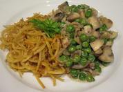 Gemüse: Steckrübenstroh mit Champignongemüse - Rezept - Bild Nr. 7648