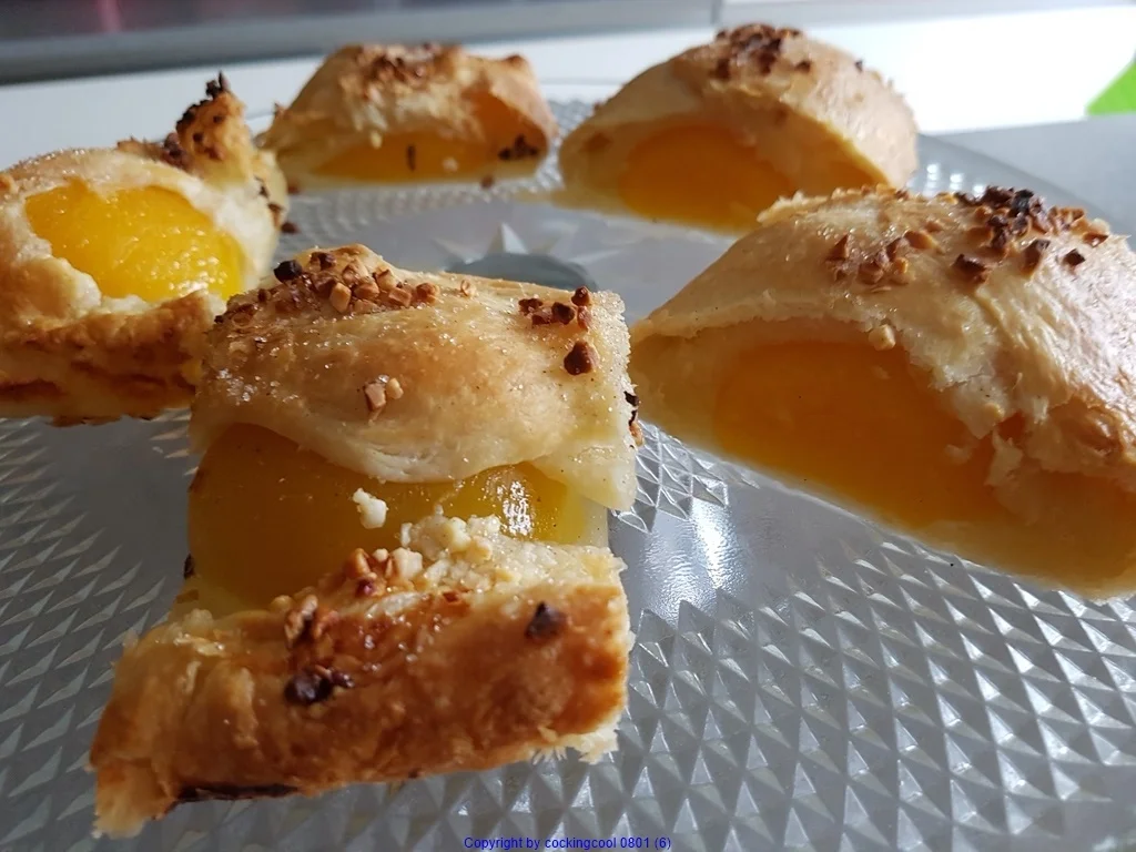 Pfirsich im Blätterteigmantel - Rezept - Bild Nr. 6