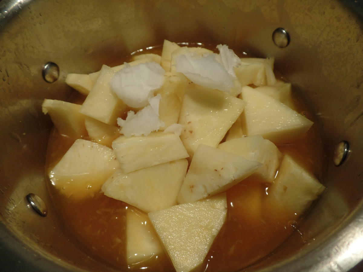 Schnelle Zitronencreme mit Ananas-Kokos-Kompott - Rezept - Bild Nr. 7655
