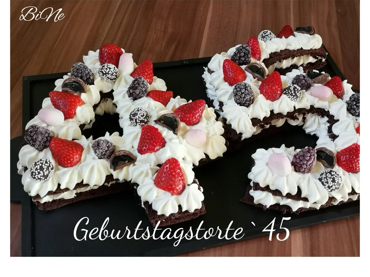 BiNe` S GEBURTSTAGSTORTE `45 - Rezept - Bild Nr. 7660