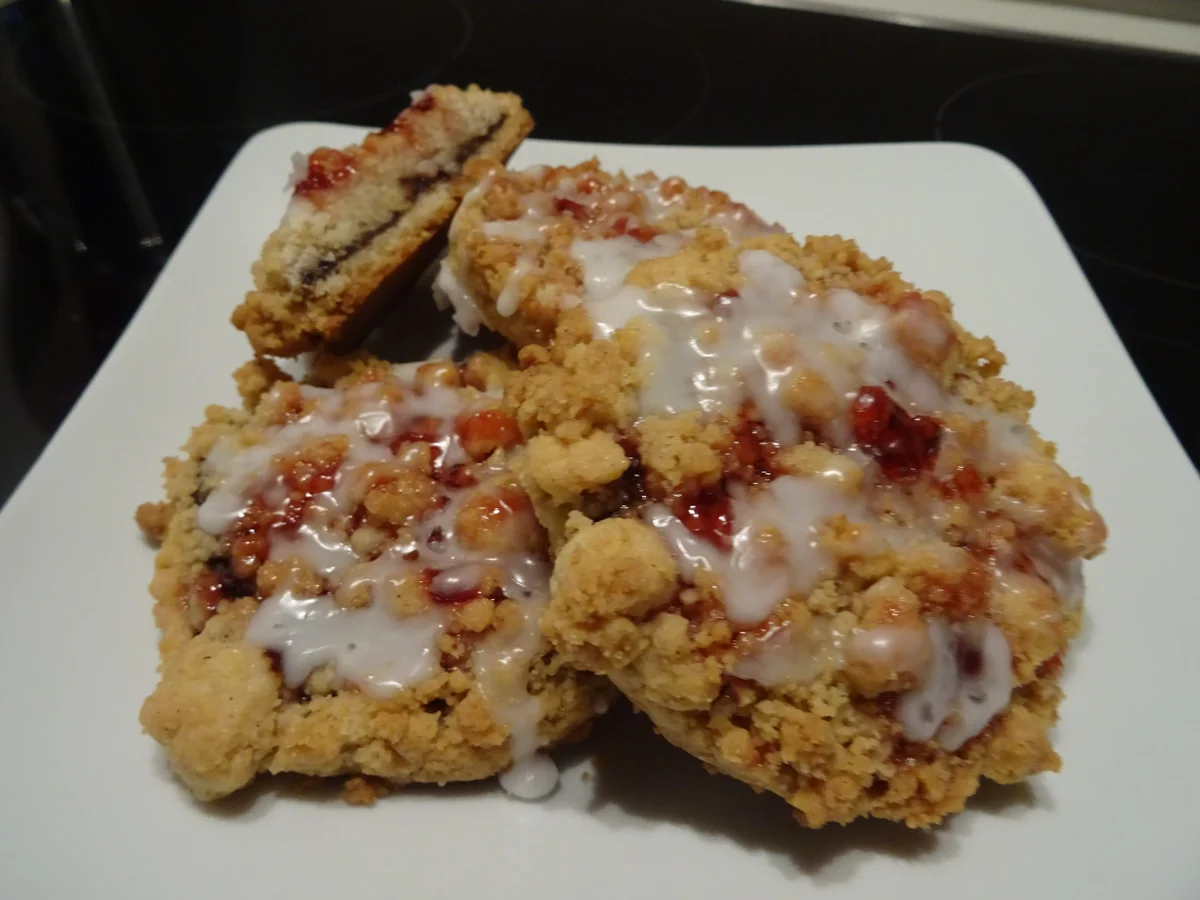 Streusel-Taler, gefüllt - Rezept - Bild Nr. 7654
