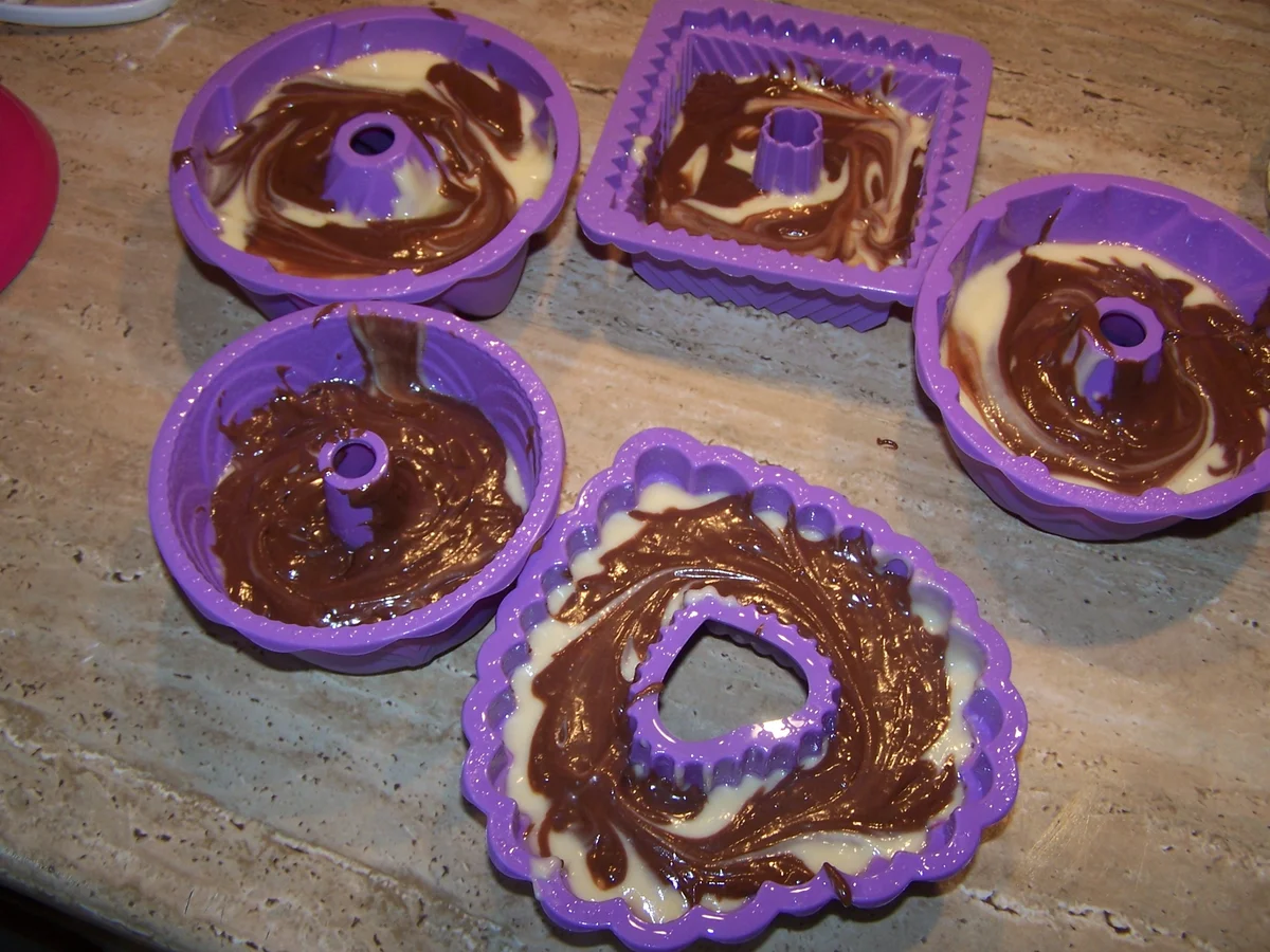 Mein Sahne-Marmorkuchen in Form gebracht - Rezept - Bild Nr. 7669