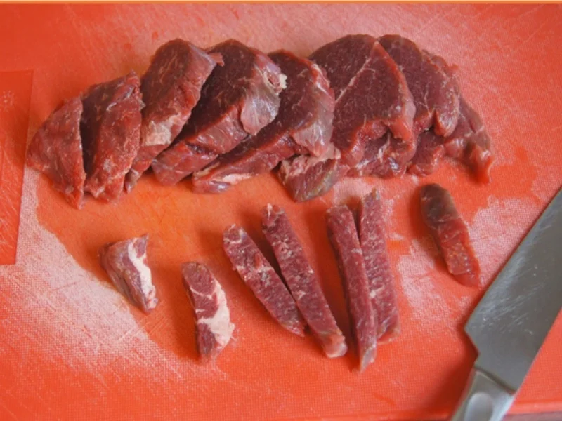 Rindfleisch mit Zuckerschoten und gelben Basmatireis - Rezept - Bild Nr. 4