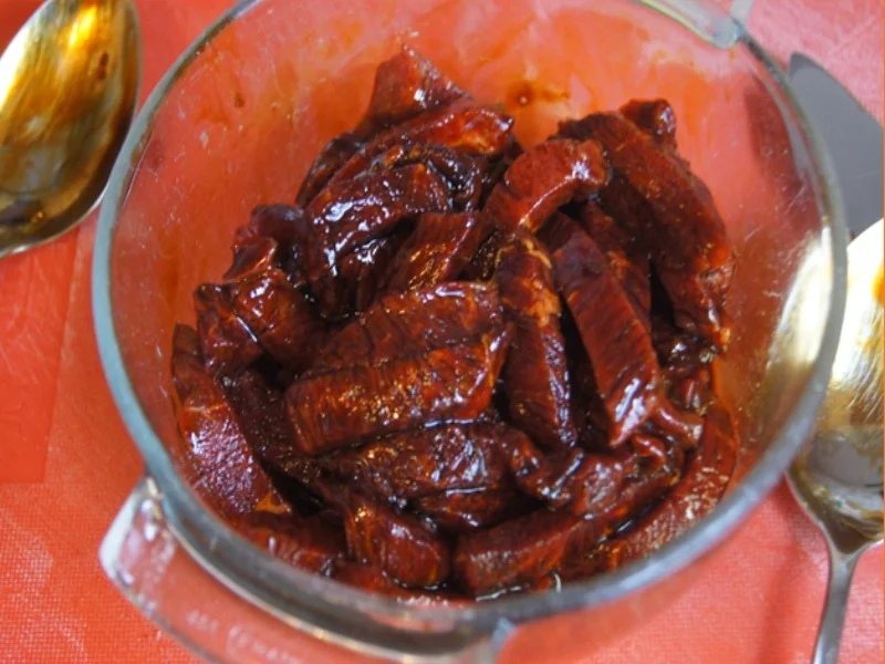 Rindfleisch mit Zuckerschoten und gelben Basmatireis - Rezept - Bild Nr. 6