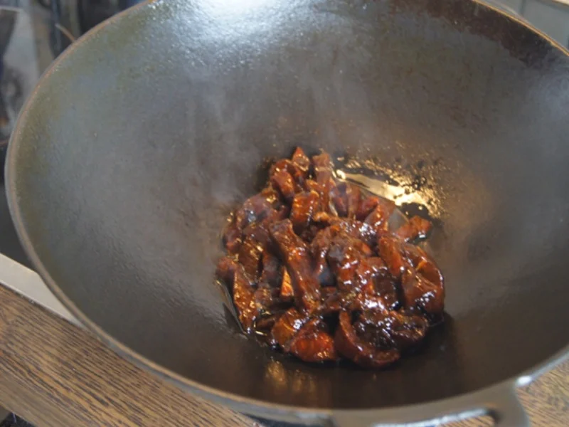 Rindfleisch mit Zuckerschoten und gelben Basmatireis - Rezept - Bild Nr. 8