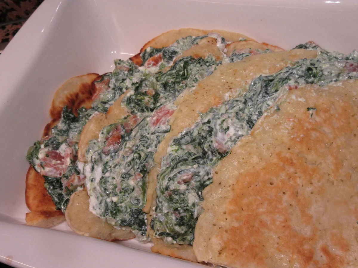 Rezept: Pfannkuchen: Crespelle di Formaggio al Forno Bild Nr. 7692 Pfannkuchen: Crespelle di Formaggio al Forno - Rezept - Bild Nr. 7692