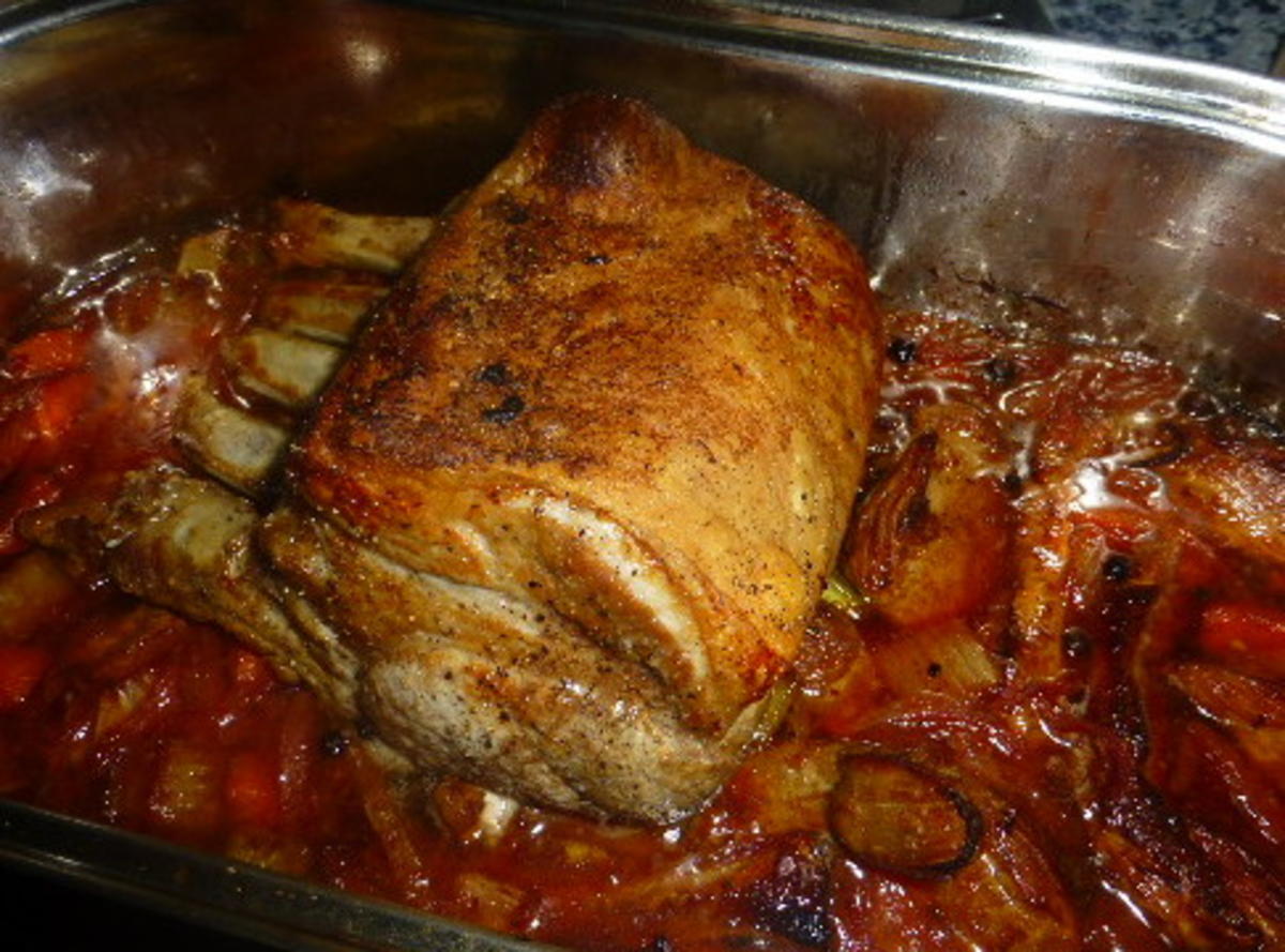 Karreebraten vom Duroc-Schwein mit Rote-Bete-Sauce - Rezept - Bild Nr. 7693