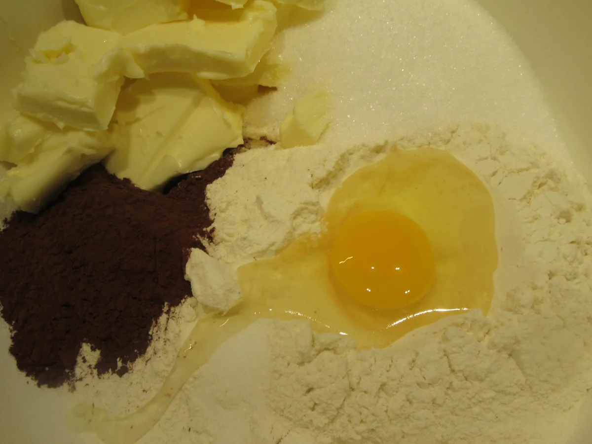 Backen: Schoko-Krümelkuchen mit Kirschen - Rezept - Bild Nr. 7692