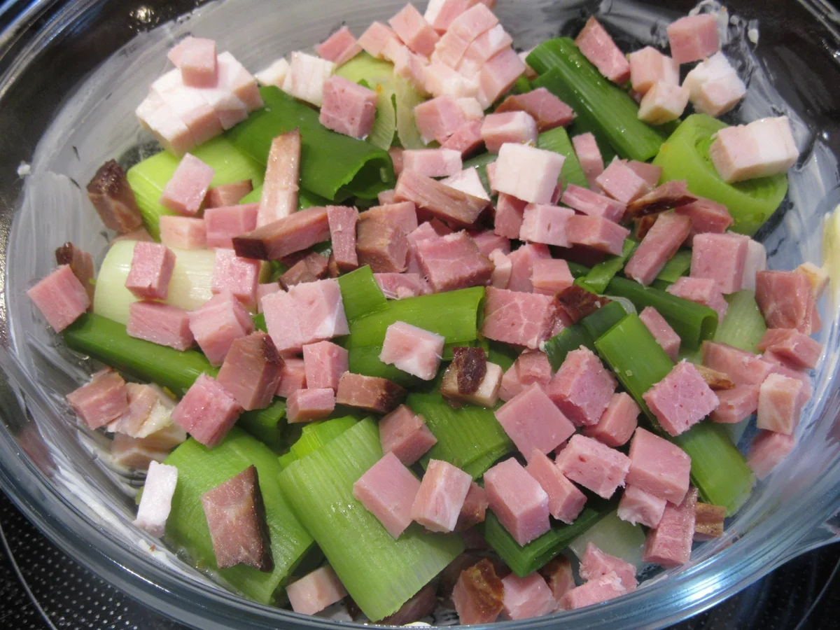 Gemüse: Lauchgratin mit Bouillon-Püree - Rezept - Bild Nr. 7690