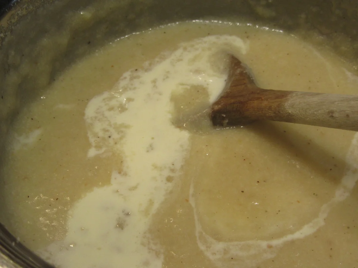 Gemüse: Lauchgratin mit Bouillon-Püree - Rezept - Bild Nr. 7693