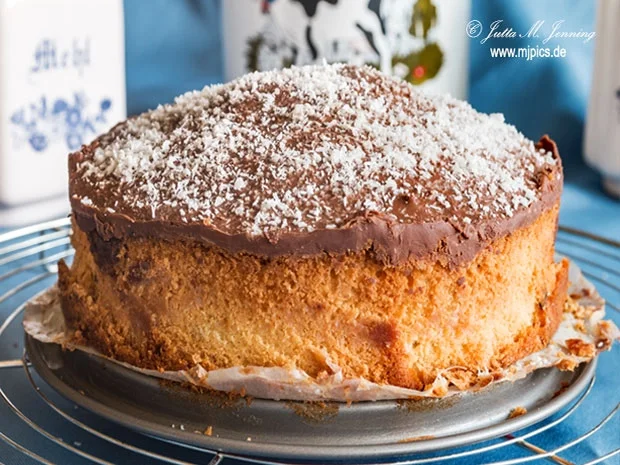 Kleiner Kokoskuchen mit Schokoguss für Kokosfans - Rezept - Bild Nr. 7689