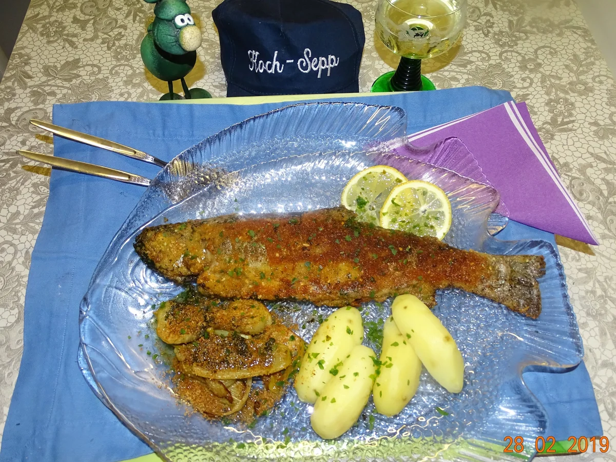 Mandelforelle mit Brat-Fenchel - Rezept - Bild Nr. 7691