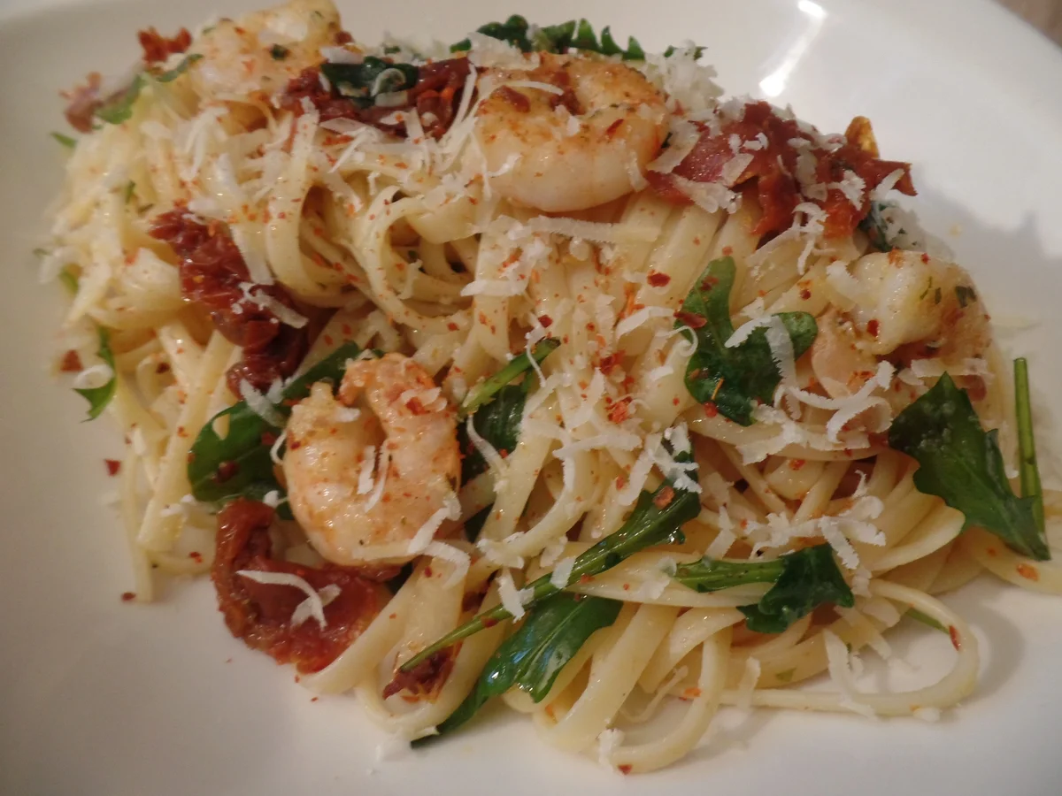 Garnelen mit Bavette n.13 - Rezept - Bild Nr. 7696