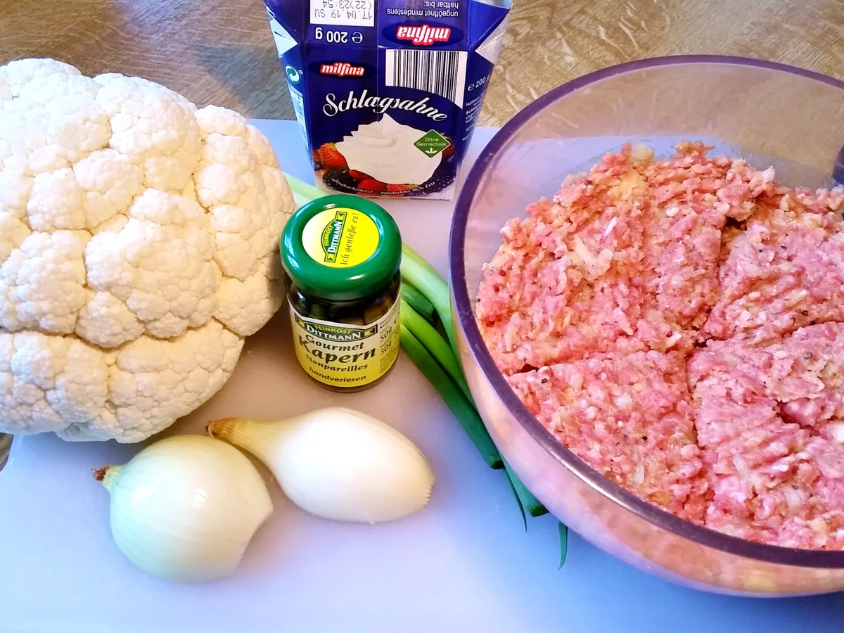 Rezept: Blumenkohltopf mit Hackbällchen Bild Nr. 3 Blumenkohltopf mit Hackbällchen - Rezept - Bild Nr. 3
