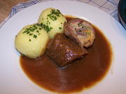 Rinder Rouladen gefüllt ,Knödel m. Brokkala - Rezept - Bild Nr. 7710