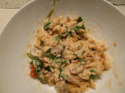 Cremig - würzige - Spätzlepfanne mit Babyspinat und Pinikernen - Rezept - Bild Nr. 7709