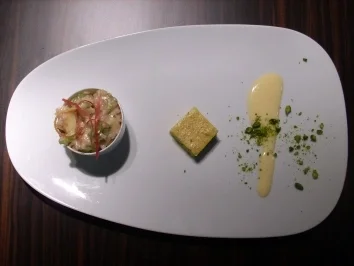 Apfelrisotto mit Walnüssen und Rohmilchkäse - Rezept