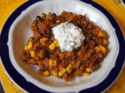 Chili con Carne mit pikanten Dip - Rezept - Bild Nr. 2