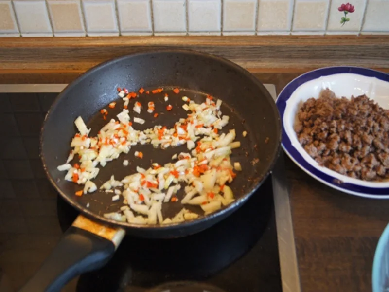 Chili con Carne mit pikanten Dip - Rezept - Bild Nr. 7
