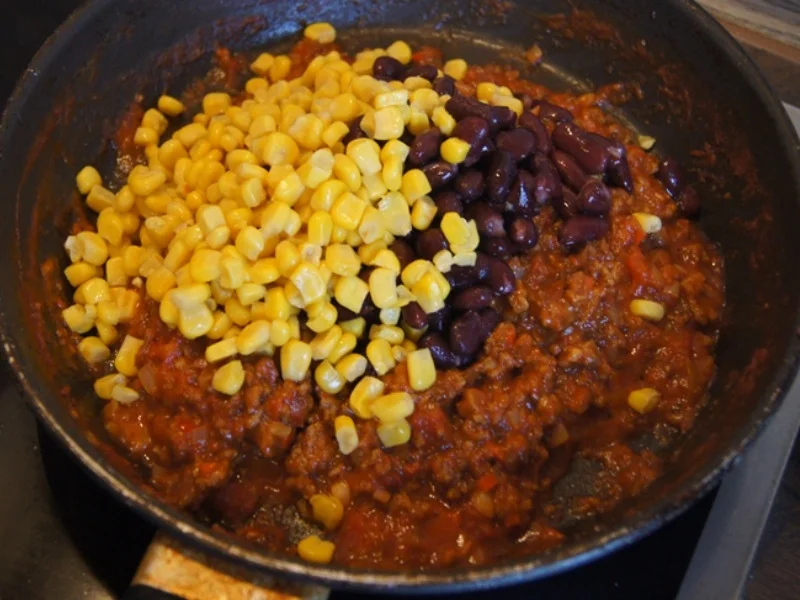 Chili con Carne mit pikanten Dip - Rezept - Bild Nr. 13