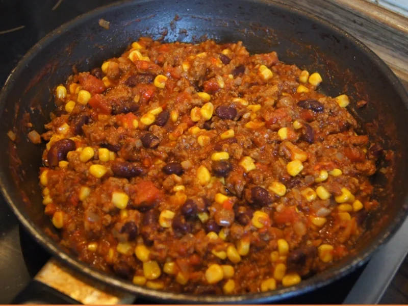 Chili con Carne mit pikanten Dip - Rezept - Bild Nr. 14