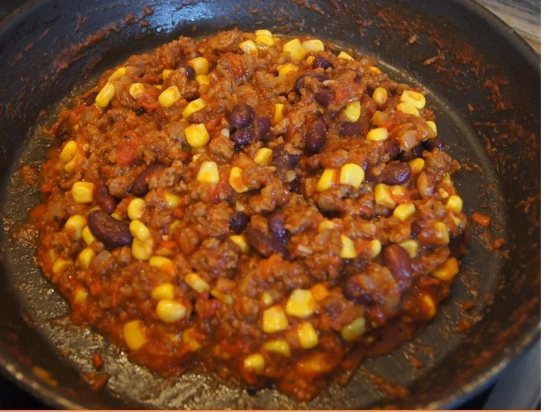 Chili con Carne mit pikanten Dip - Rezept - Bild Nr. 15
