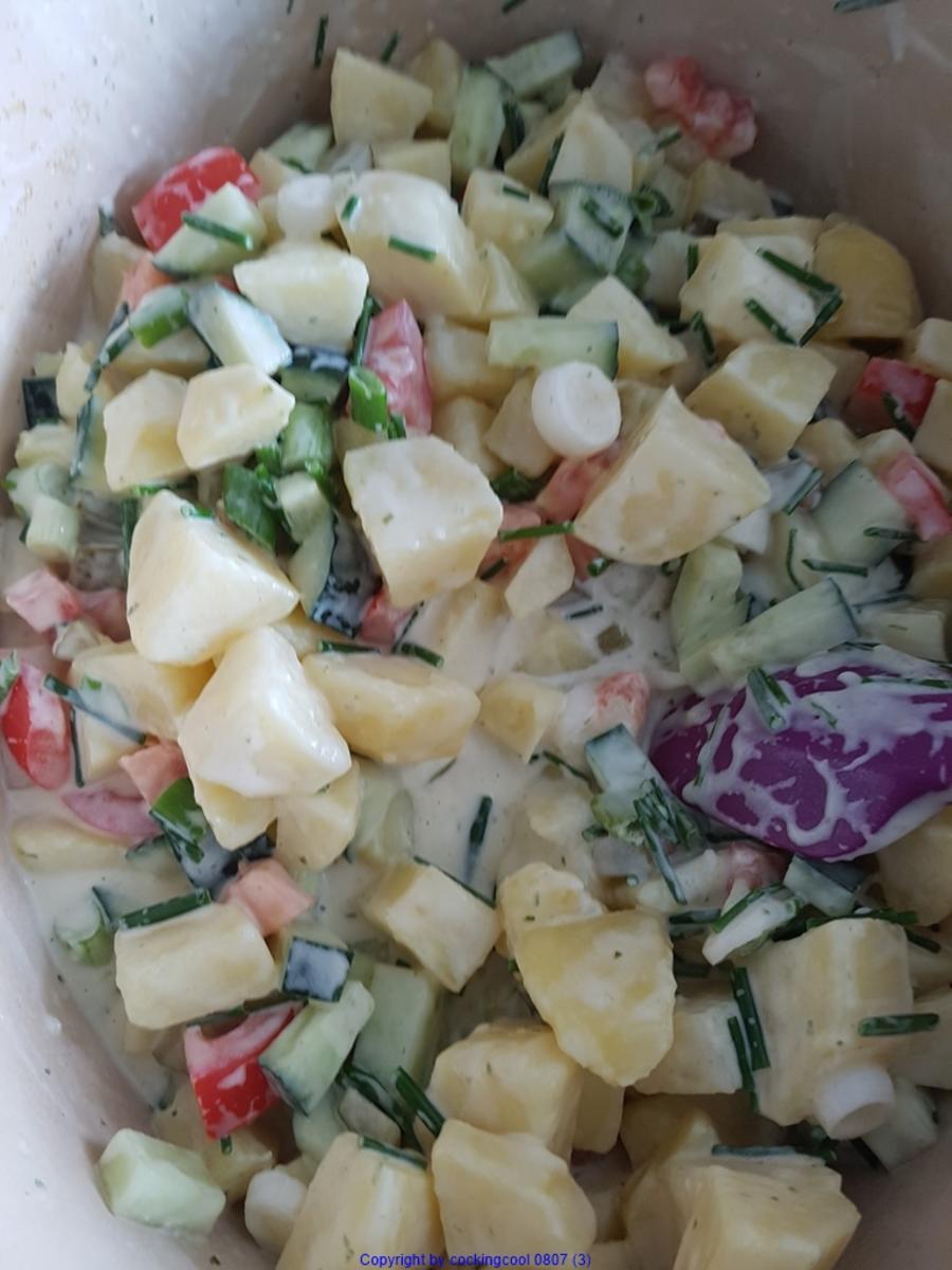 Kartoffelsalat (kleiner Restesalat) - Rezept - Bild Nr. 7736