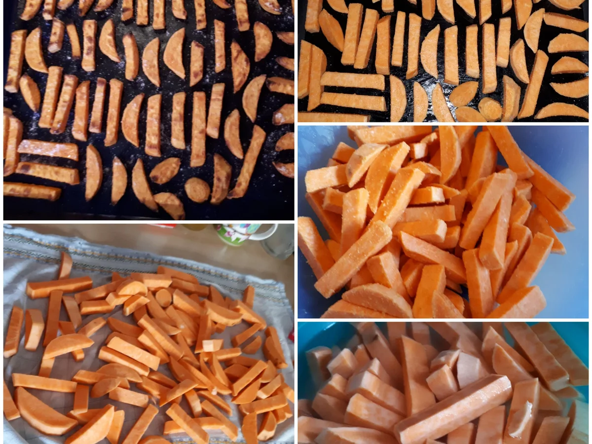 Tex-Mex Bean-Burger and Sweet Potato Fries - Rezept - Bild Nr. 7739